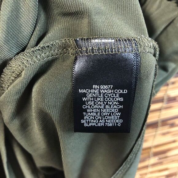 Liz Claiborn Woman Khaki Green Blouse 1X - Picture 4 of 4